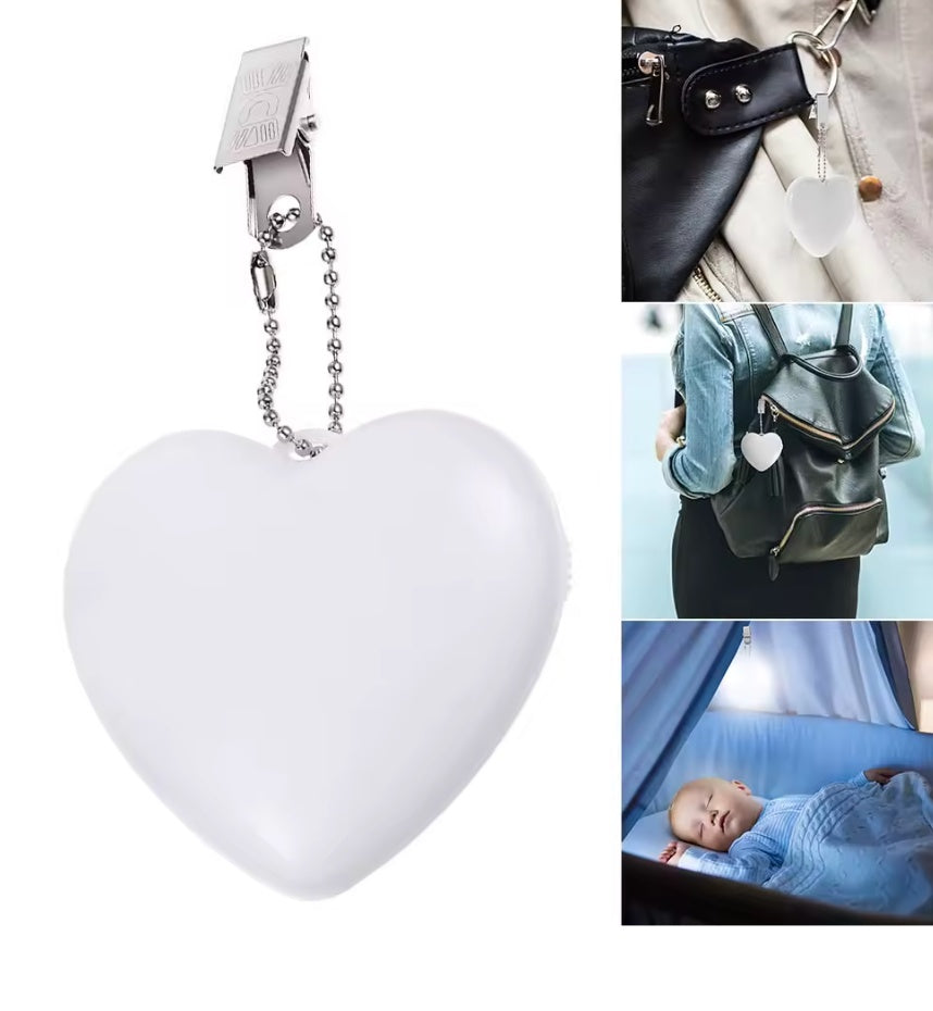 Heart Shaped Purse Lamp with Keychain