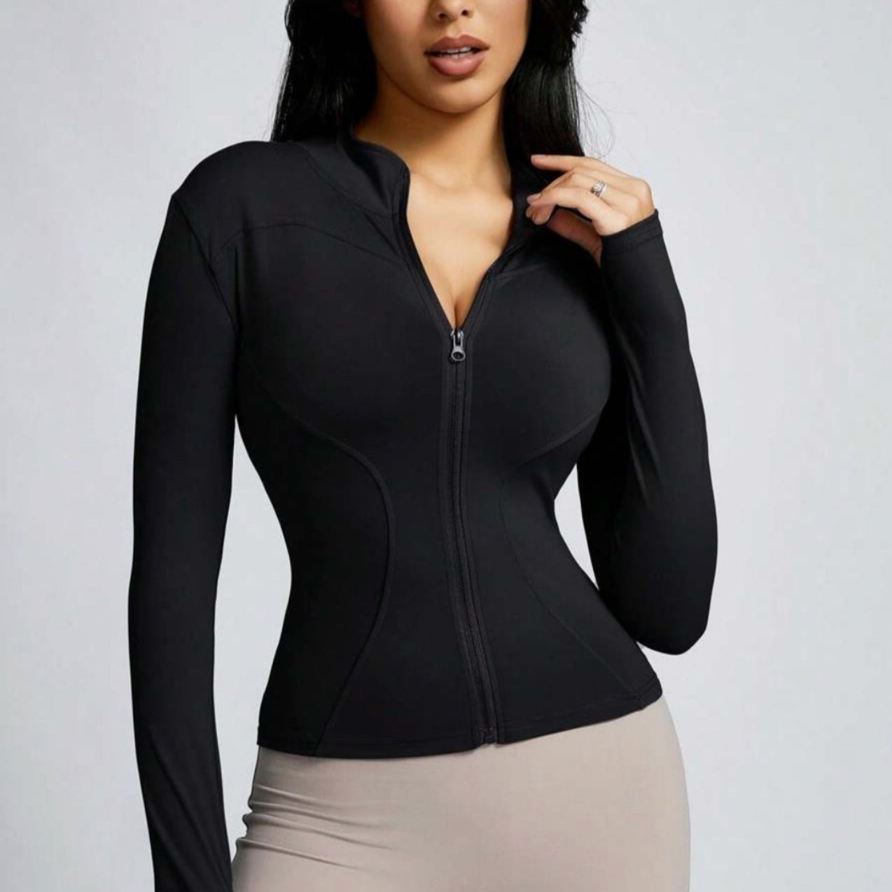 Snatched Full Zip Yoga Jacket